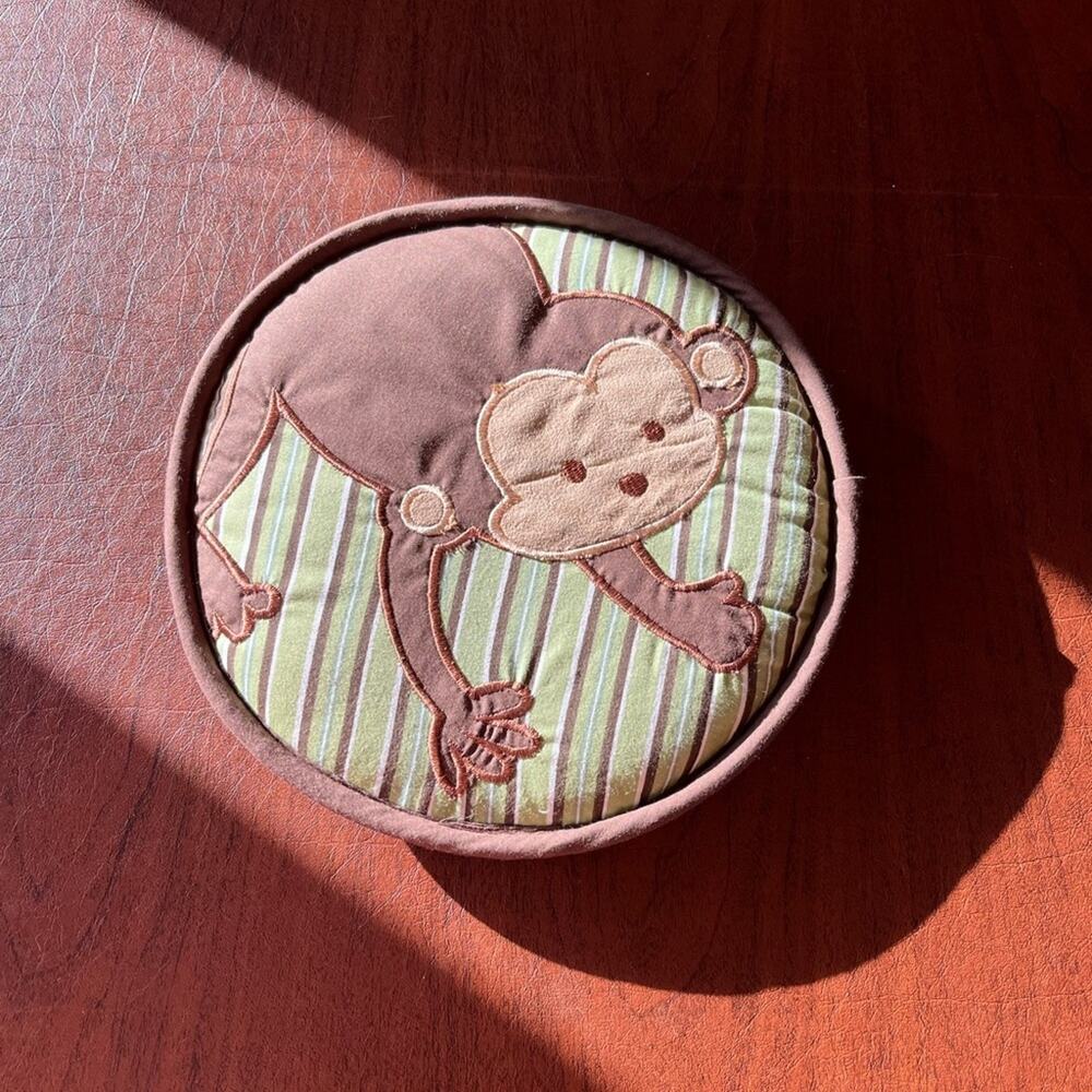 Kids Line LLC Monkey Circle Baby Decoration Brown